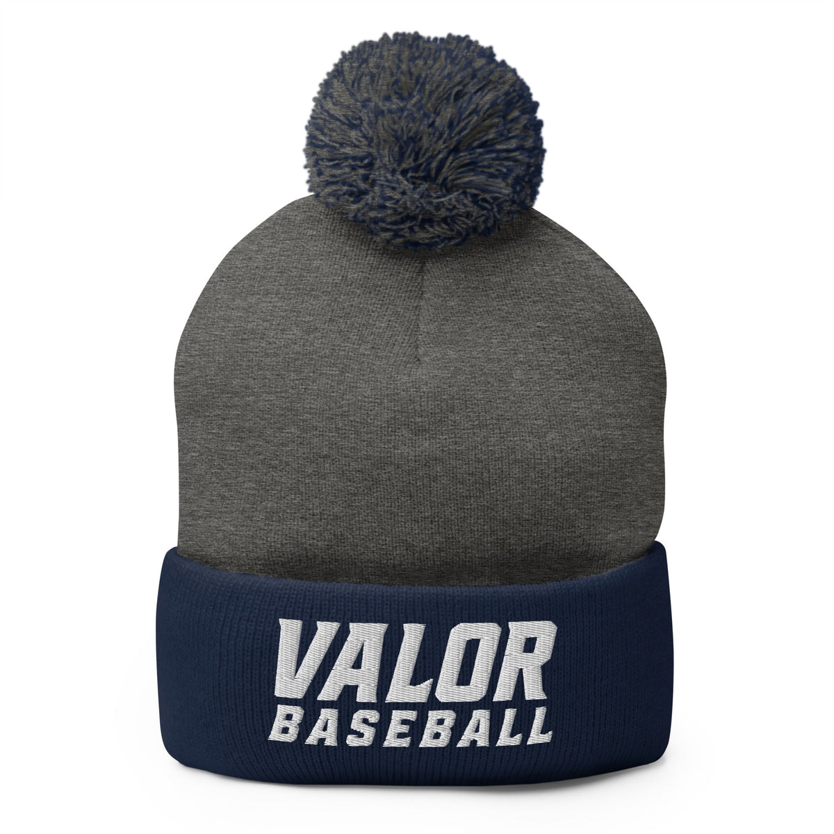 Pom-Pom Beanie | South Bend Valor Baseball | Emblem Logo