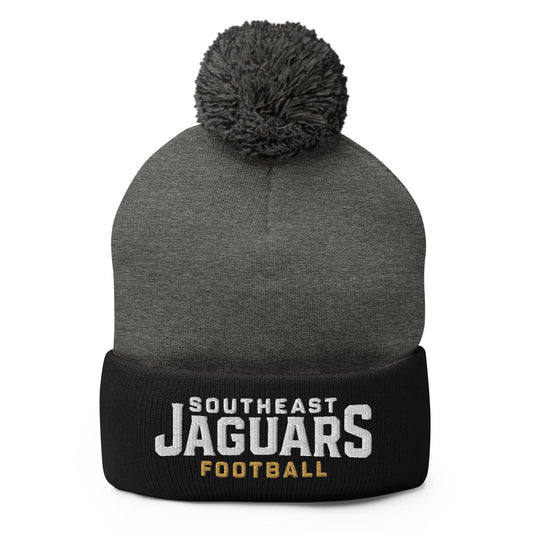 Pom - Pom Beanie | Southeast Jaguars | Shield Logo