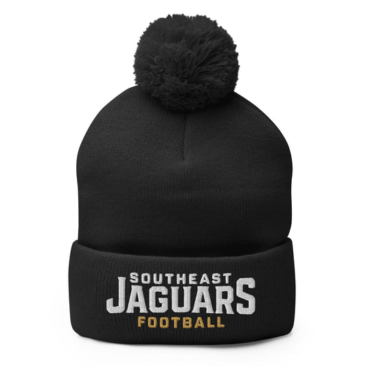 Pom - Pom Beanie | Southeast Jaguars | Shield Logo