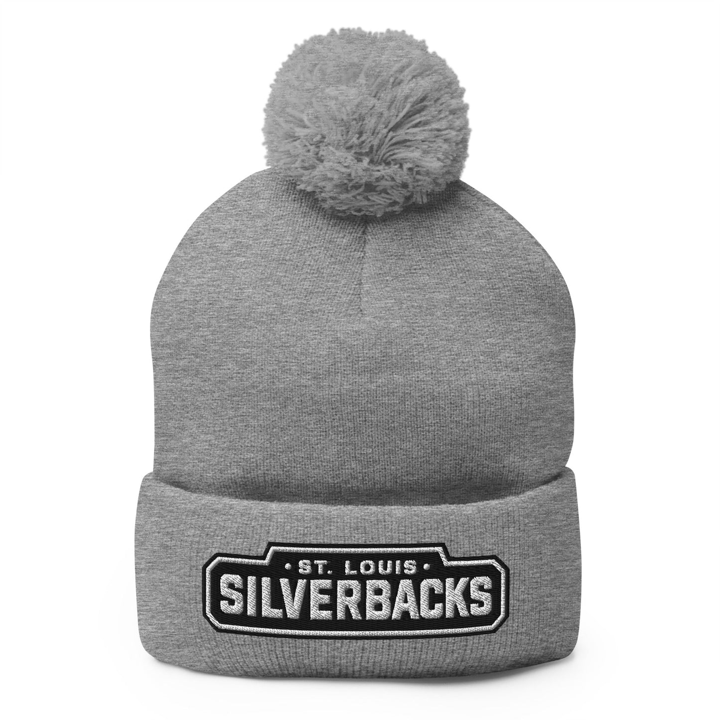 Pom - Pom Beanie | St. Louis Silverbacks Women’s Football Team | Shield Logo