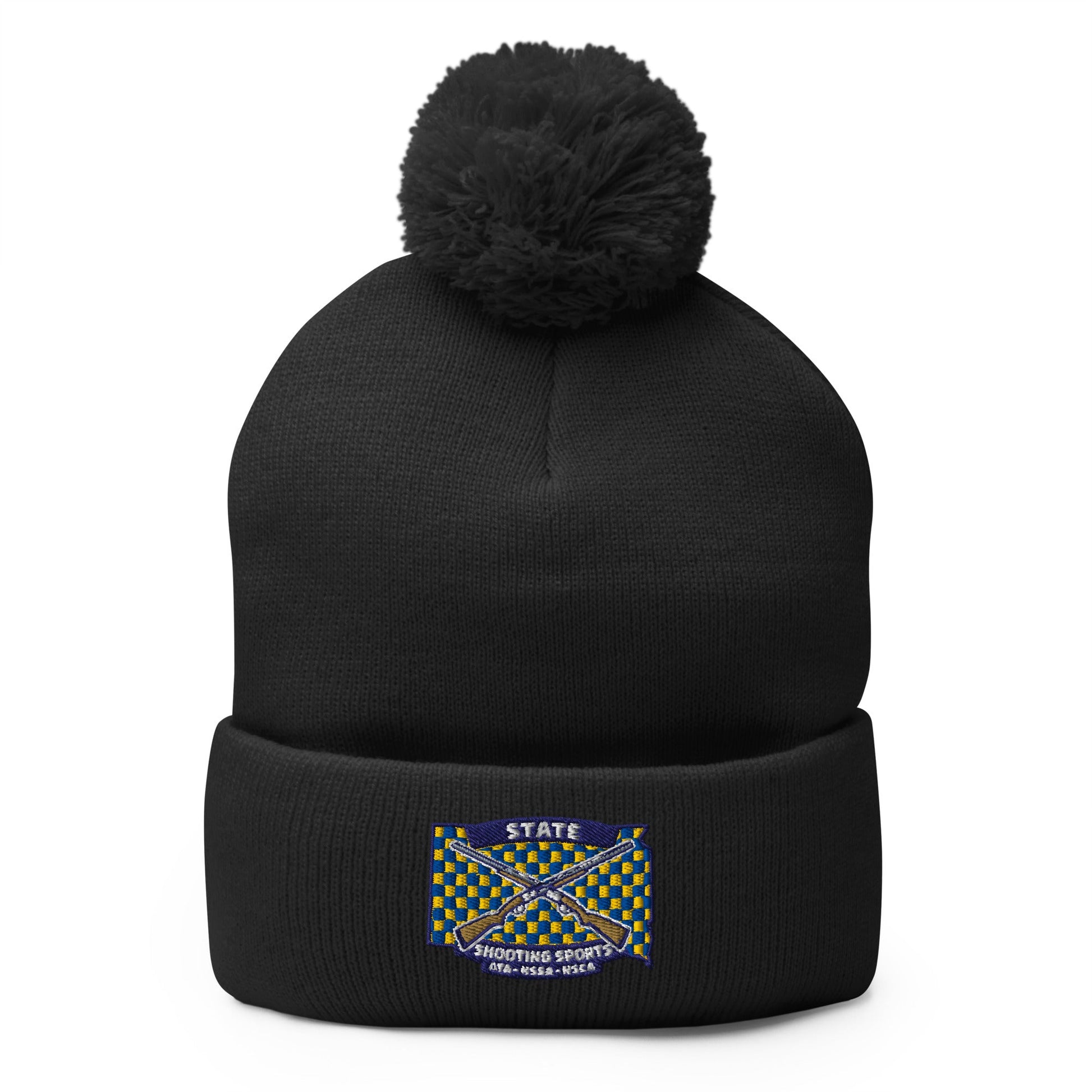 Pom - Pom Beanie | State Shooting Sports | Flag Logo
