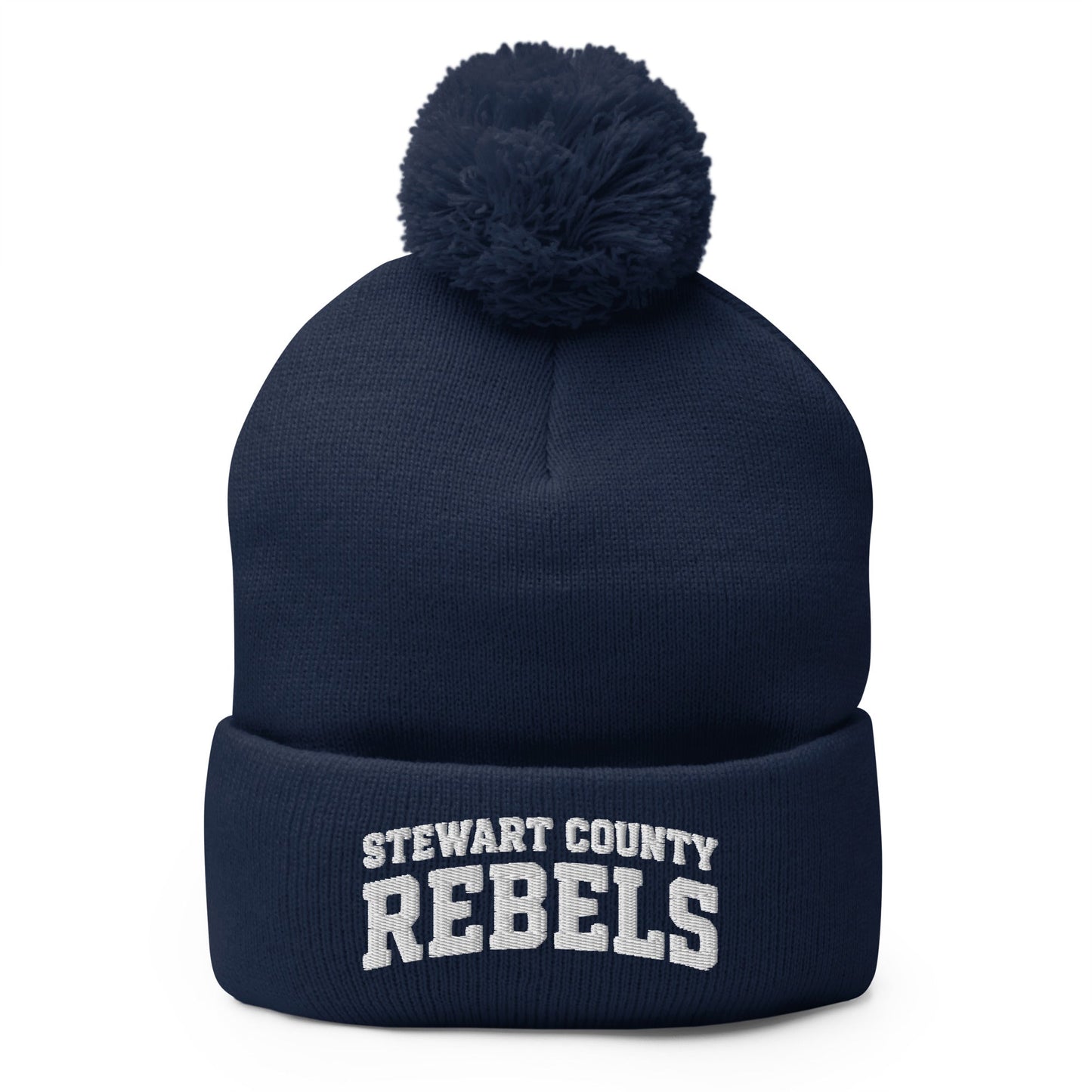 Pom-Pom Beanie | Stewart County Soccer | Scrtipt Logo