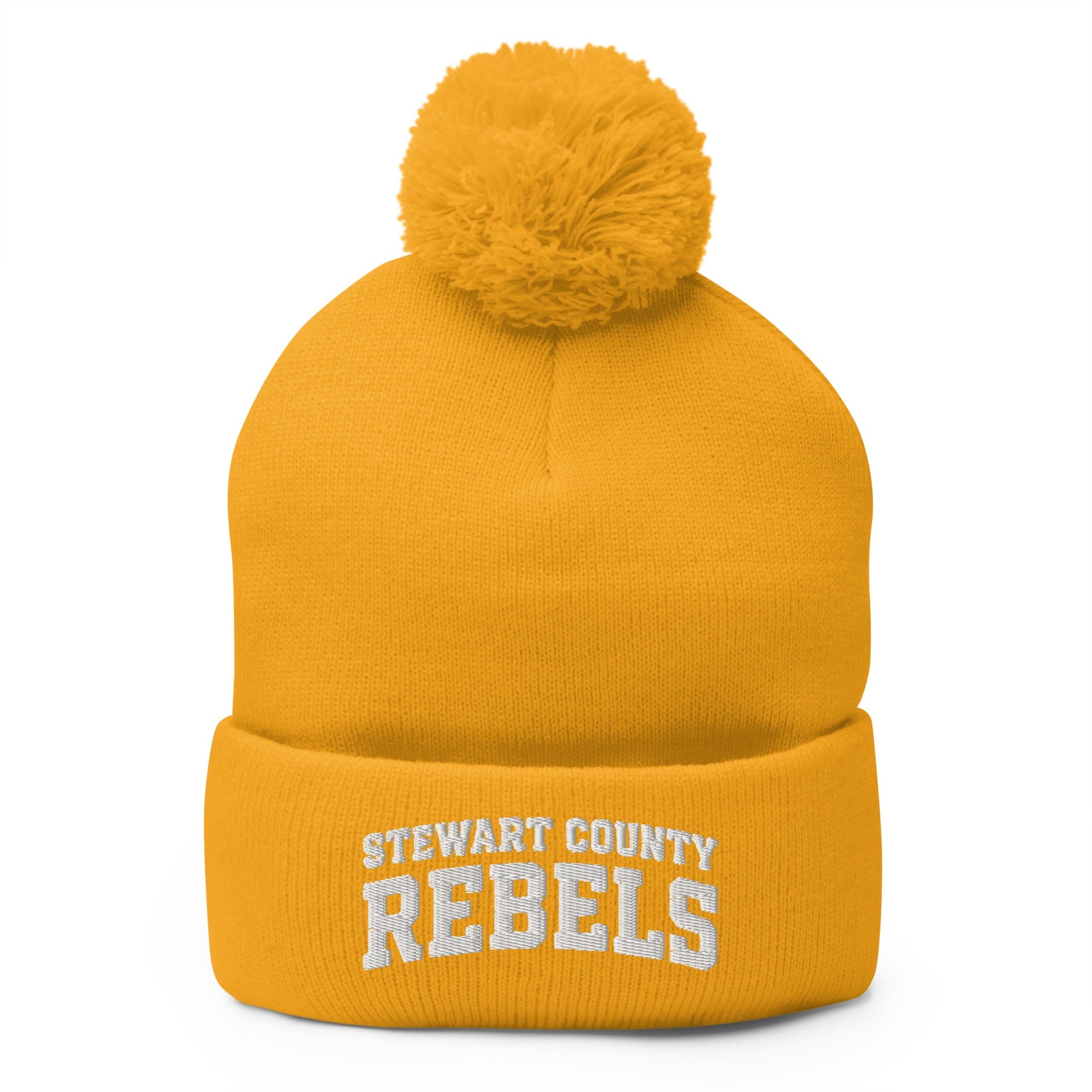 Pom-Pom Beanie | Stewart County Soccer | Scrtipt Logo