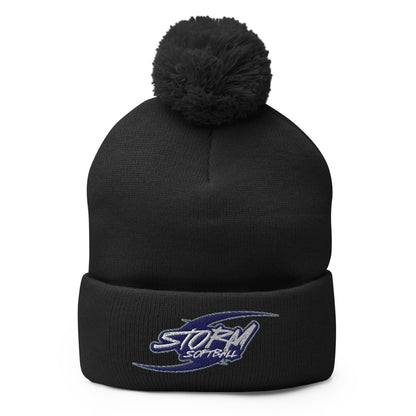 Pom - Pom Beanie | Storm Softball | Storm Logo