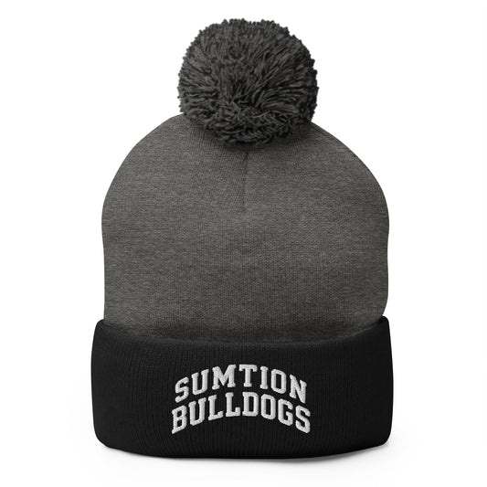 Pom-Pom Beanie | Sumtion bulldogs | Crest Logo
