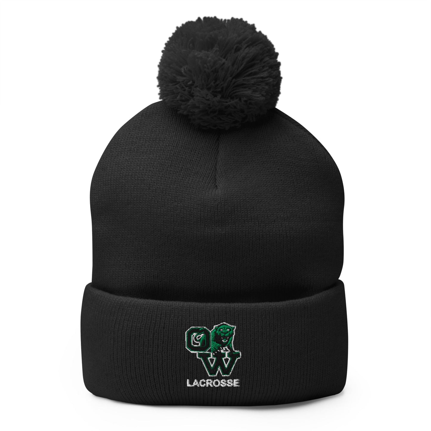 Pom - Pom Beanie | SUNY Old Westbury Women's Lacrosse | Alt Logo