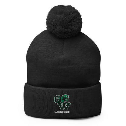 Pom - Pom Beanie | SUNY Old Westbury Women's Lacrosse | Alt Logo