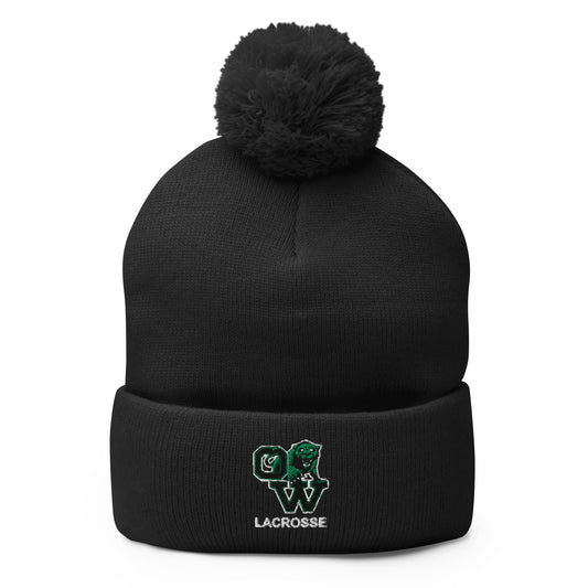 Pom - Pom Beanie | SUNY Old Westbury Women's Lacrosse | Alt Logo