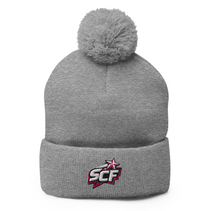 Pom - Pom Beanie | Sutton Cheer Force | SCF Logo