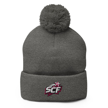 Pom - Pom Beanie | Sutton Cheer Force | SCF Logo
