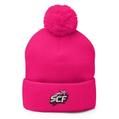 Pom - Pom Beanie | Sutton Cheer Force | SCF Logo