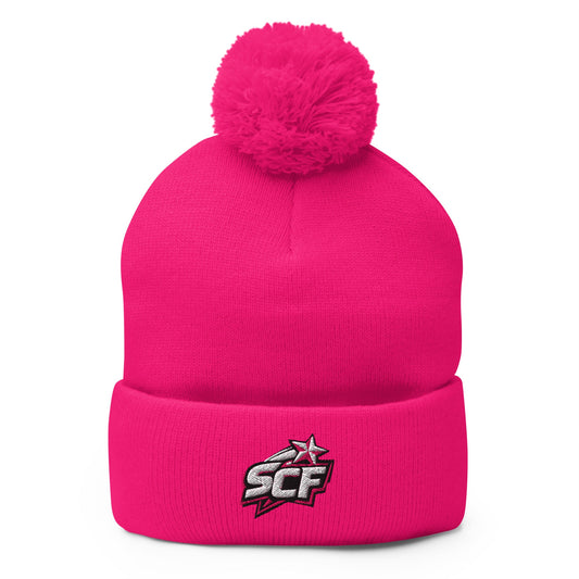 Pom - Pom Beanie | Sutton Cheer Force | SCF Logo