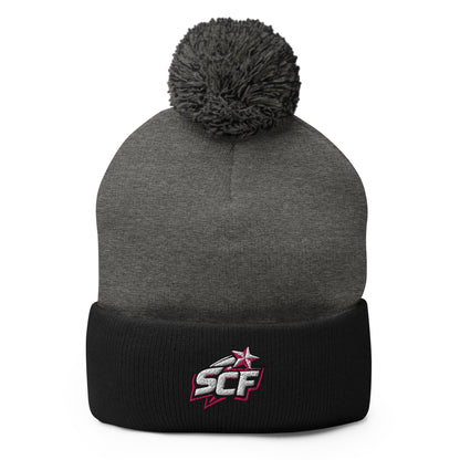 Pom - Pom Beanie | Sutton Cheer Force | SCF Logo