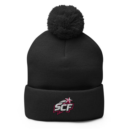 Pom - Pom Beanie | Sutton Cheer Force | SCF Logo