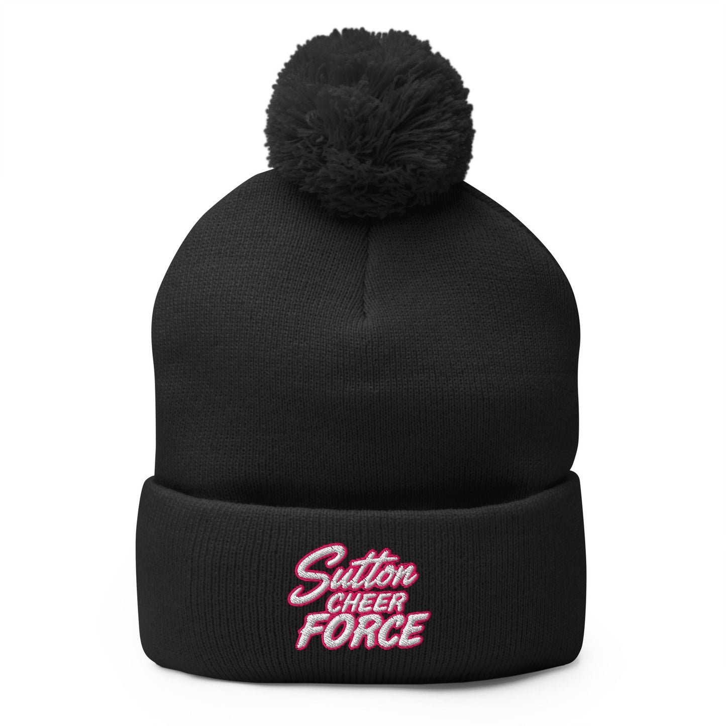 Pom - Pom Beanie | Sutton Cheer Force | Script Logo