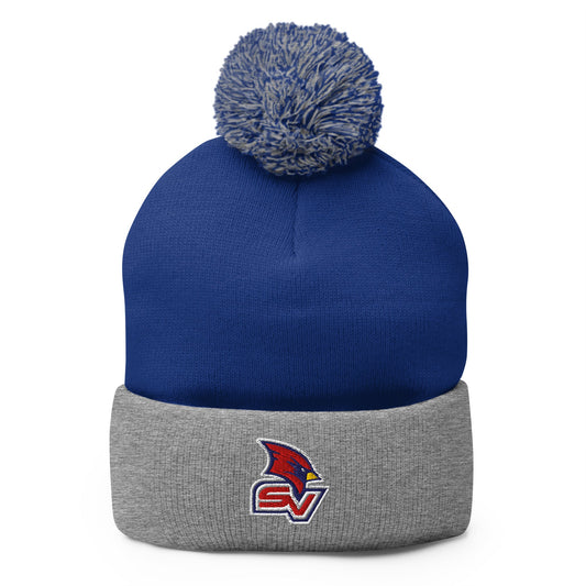 Pom - Pom Beanie | SVSU Feature twirlers | Icon Logo