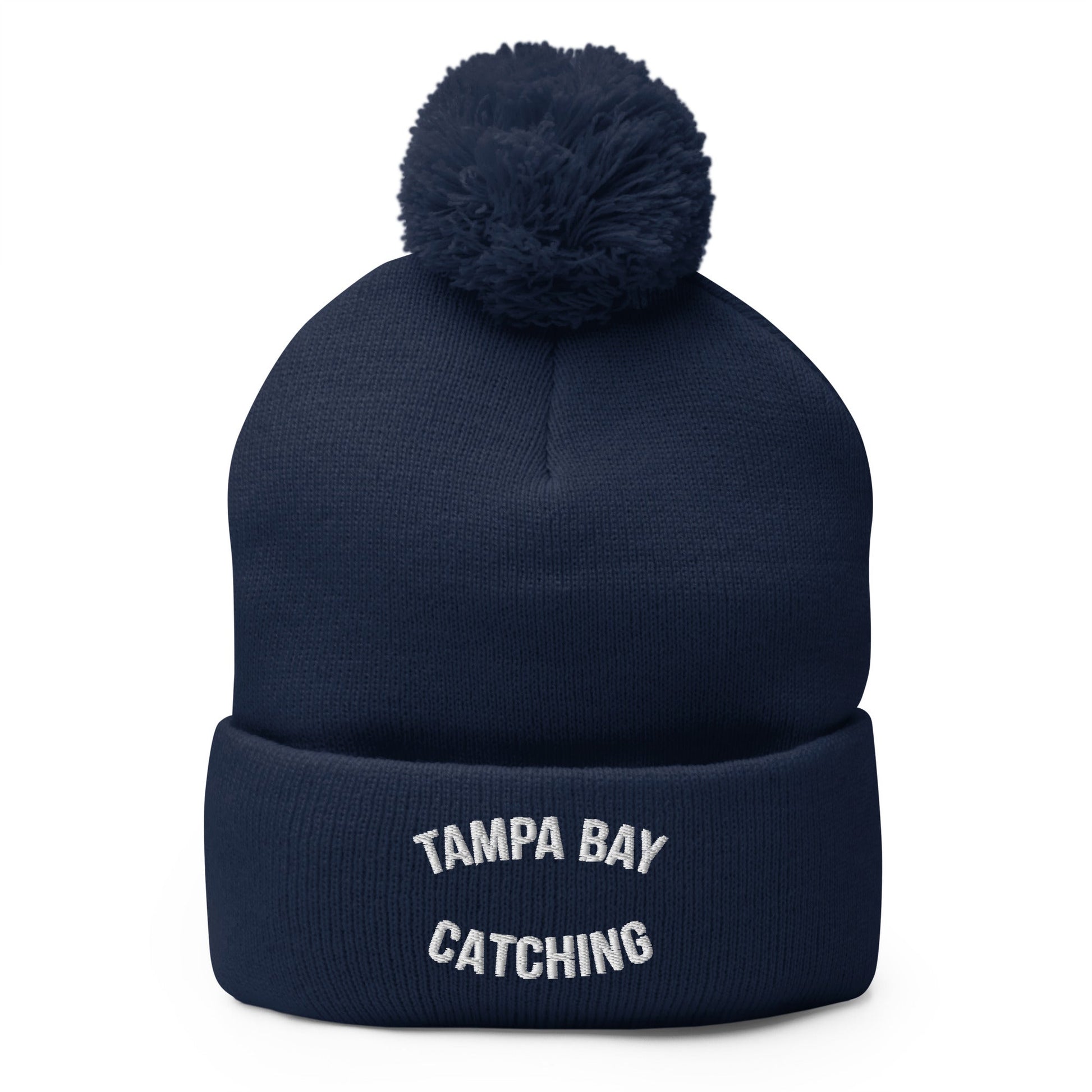 Pom-Pom Beanie | Tampa Bay Catching | Script Logo