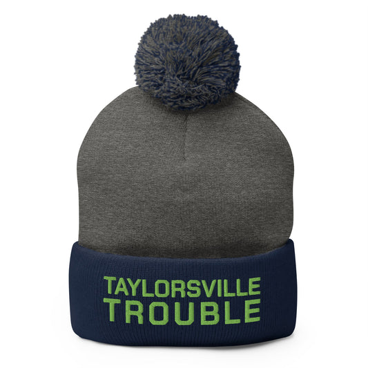 Pom - Pom Beanie | Taylorsville Trouble | Shield Logo