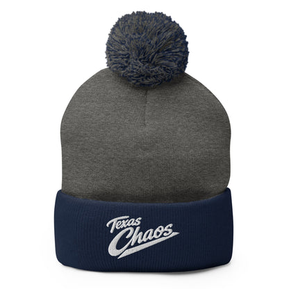 Pom-Pom Beanie | Texas Chaos | Crest Logo