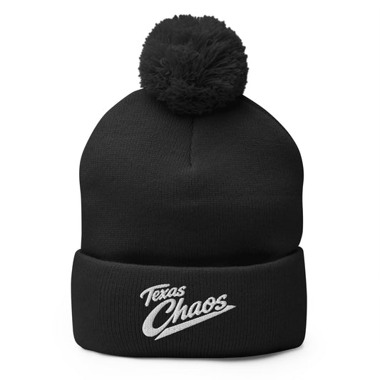 Pom-Pom Beanie | Texas Chaos | Crest Logo