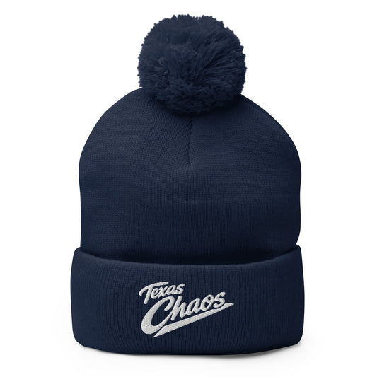 Pom-Pom Beanie | Texas Chaos | Crest Logo