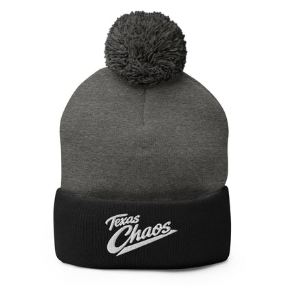 Pom-Pom Beanie | Texas Chaos | Crest Logo