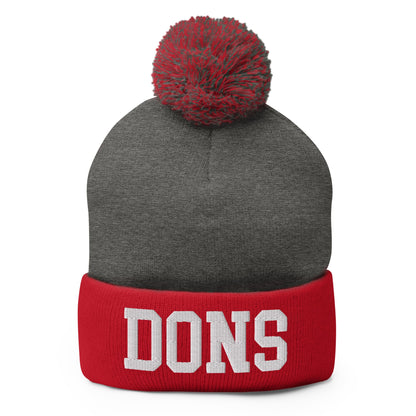 Pom - Pom Beanie | The Aragon Don Spirit Shop | Dons Logo