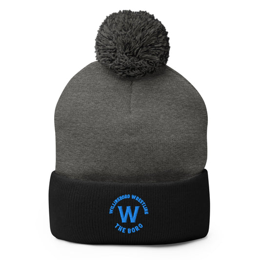 Pom - Pom Beanie | The Boro Brand | Script Logo