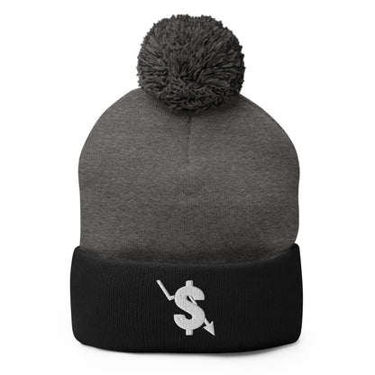 Pom-Pom Beanie | The Lowest Bidders | Shield Logo