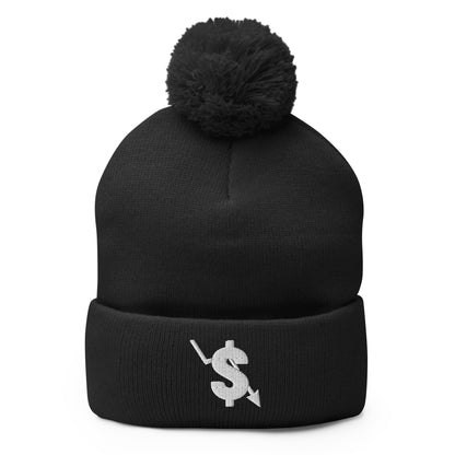 Pom-Pom Beanie | The Lowest Bidders | Shield Logo