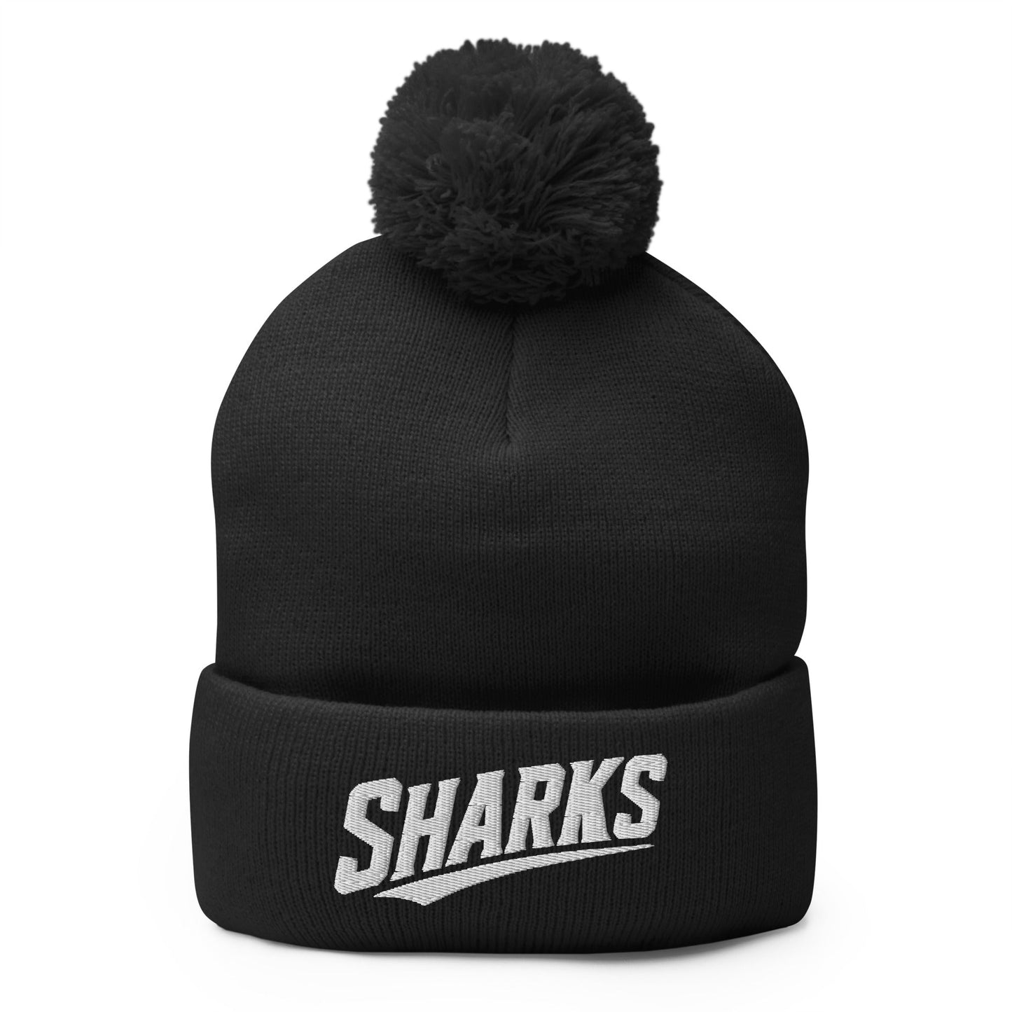 Pom-Pom Beanie | The Sharks Baseball Team | Script Logo