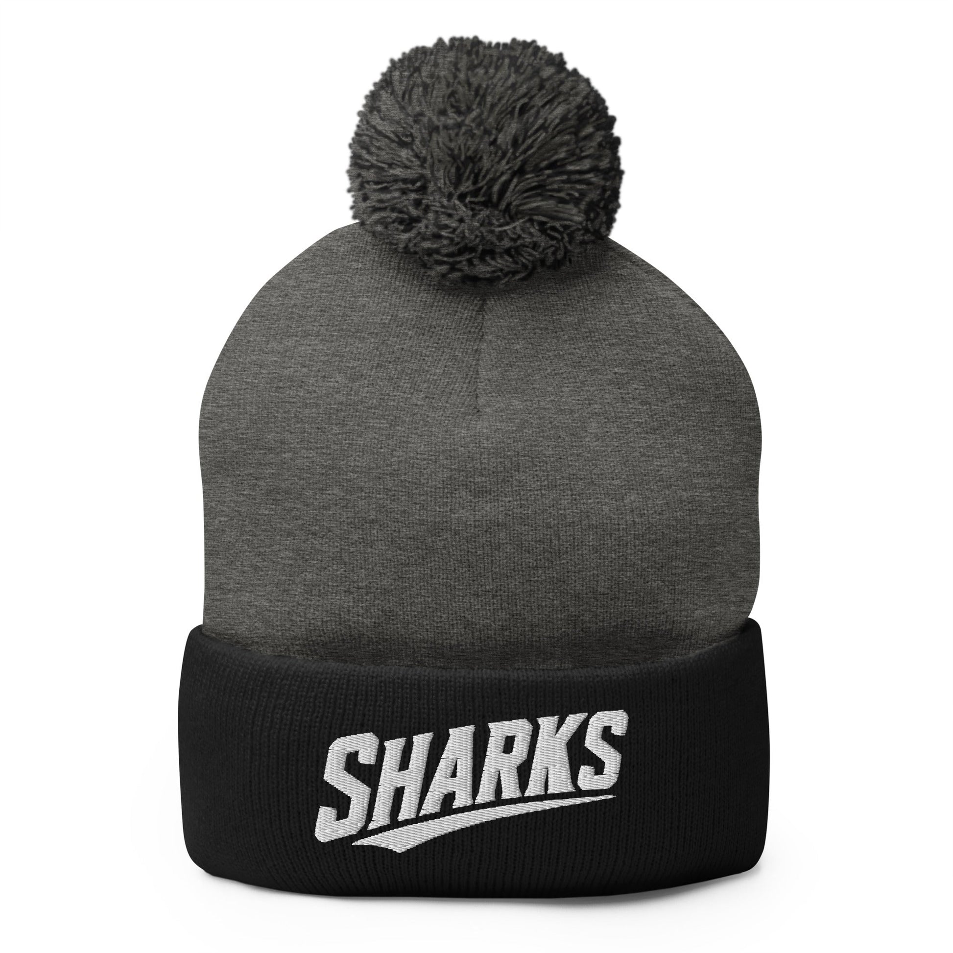 Pom-Pom Beanie | The Sharks Baseball Team | Script Logo