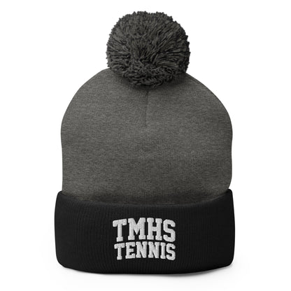 Pom-Pom Beanie | TMHS Tennis | Crest Logo
