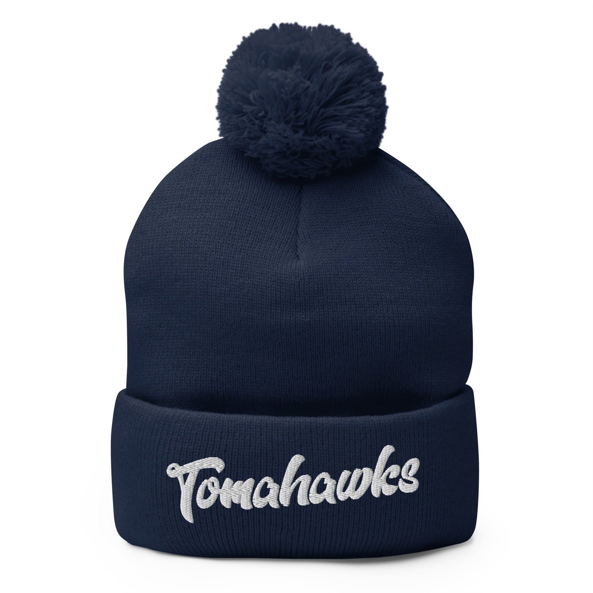 Pom-Pom Beanie | Tomahawks | Crest Logo
