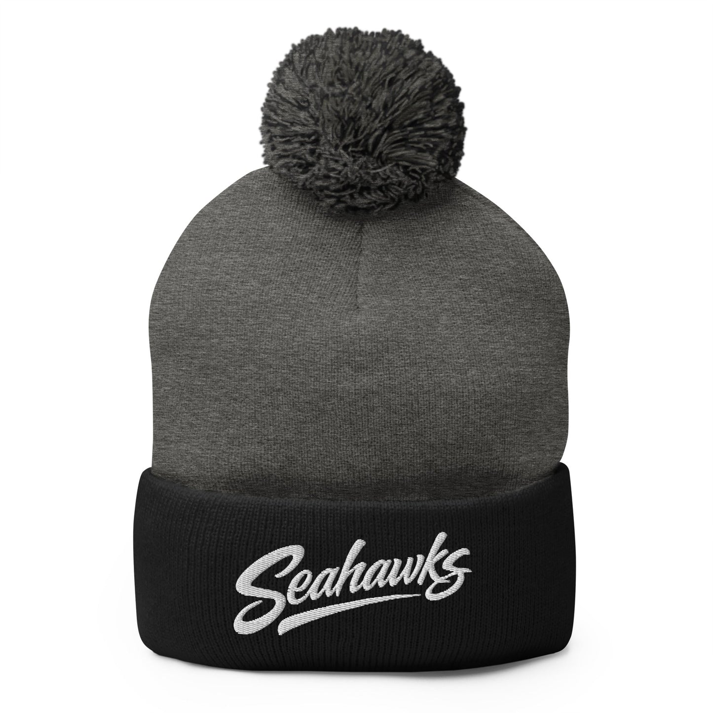 Pom - Pom Beanie | Toms River Seahawks | Script Logo