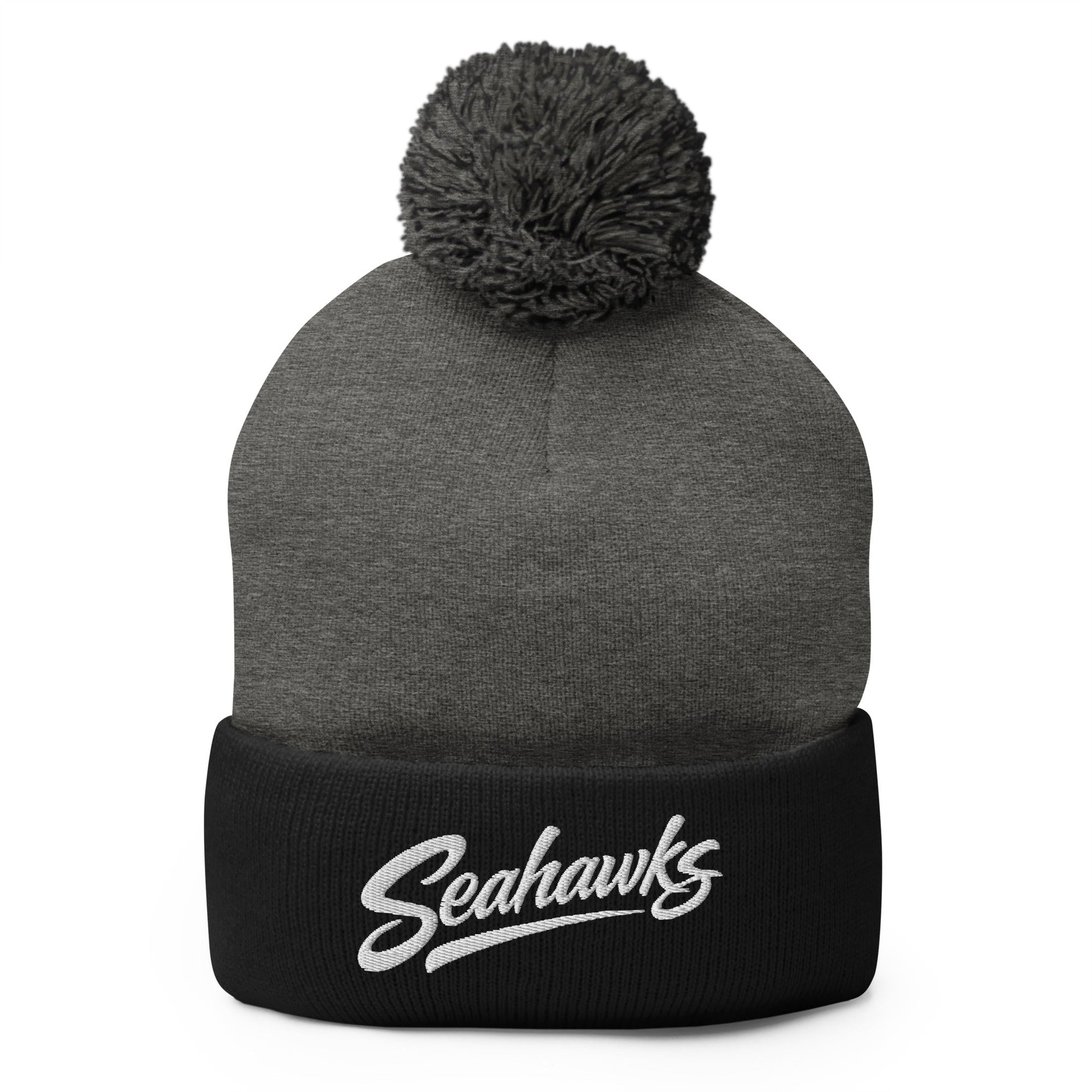 Pom - Pom Beanie | Toms River Seahawks | Script Logo
