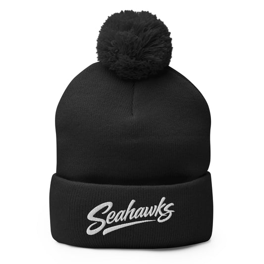 Pom - Pom Beanie | Toms River Seahawks | Script Logo