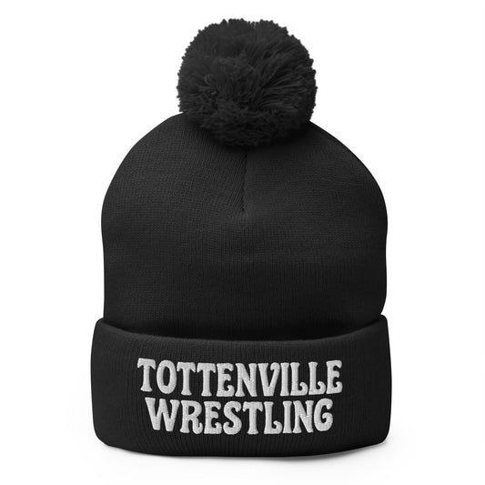 Pom-Pom Beanie | Tottenville wrestling club | Crest (Variant) Logo