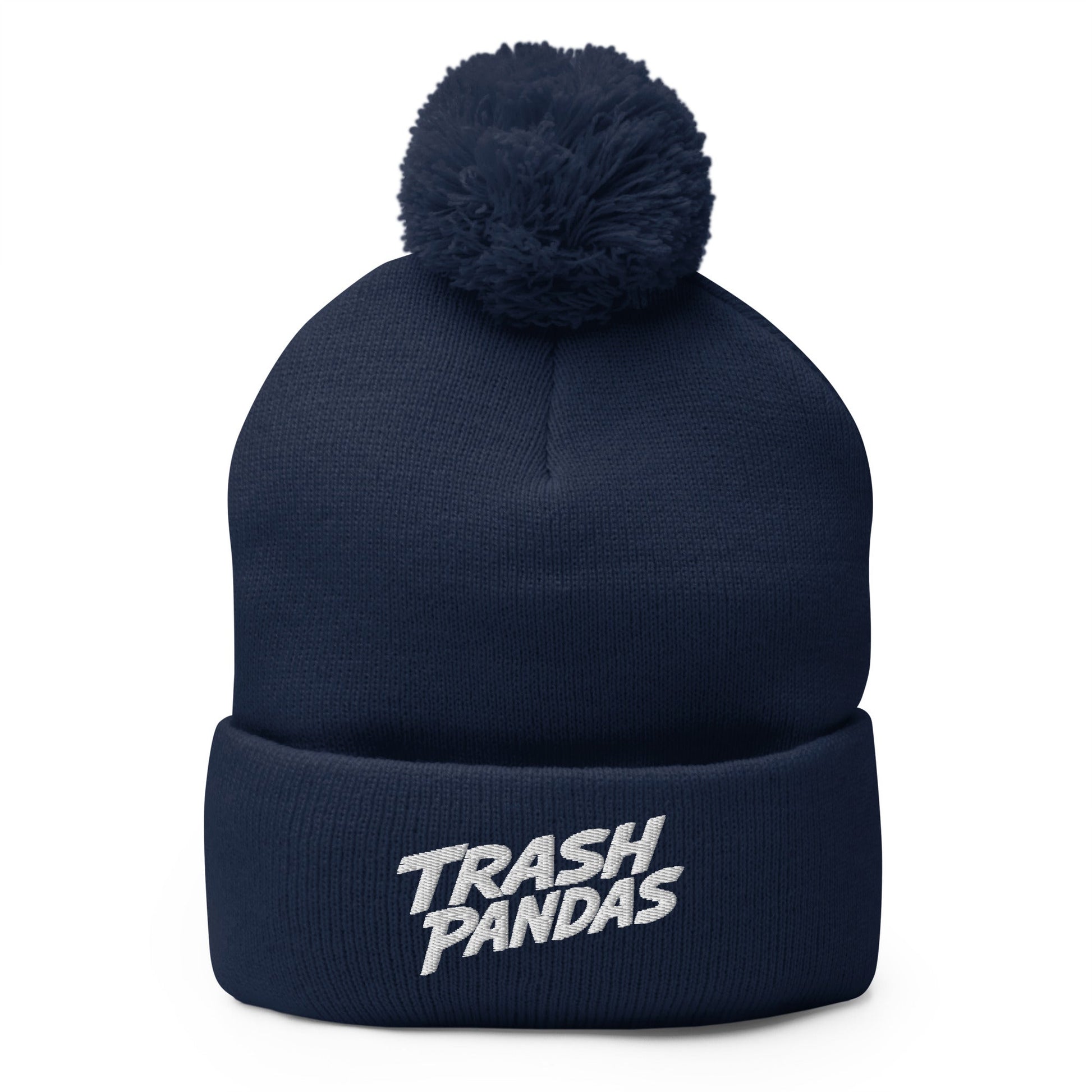 Pom-Pom Beanie | Trash Pandas Baseball Organization | Mascot Logo