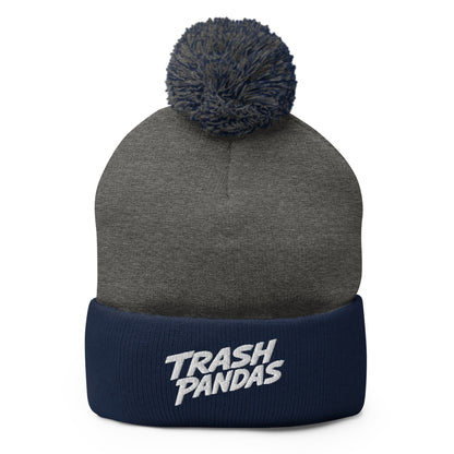 Pom-Pom Beanie | Trash Pandas Baseball Organization | Mascot Logo