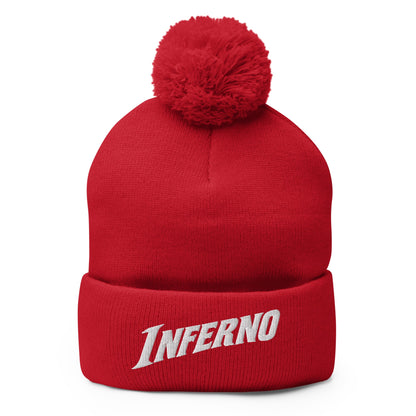 Pom-Pom Beanie | Treasure Coast Inferno | Modern Script Logo