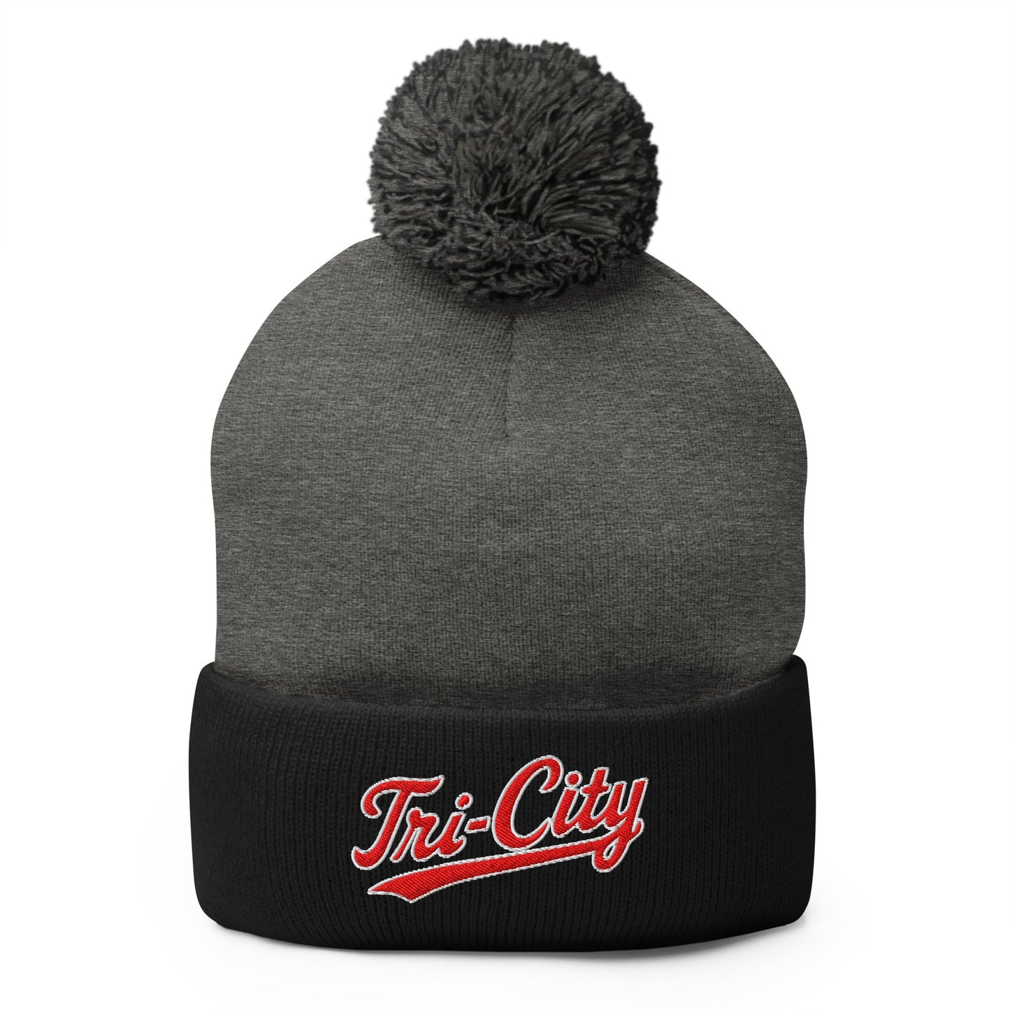 Pom - Pom Beanie | Tri - City Baseball | Mark Logo