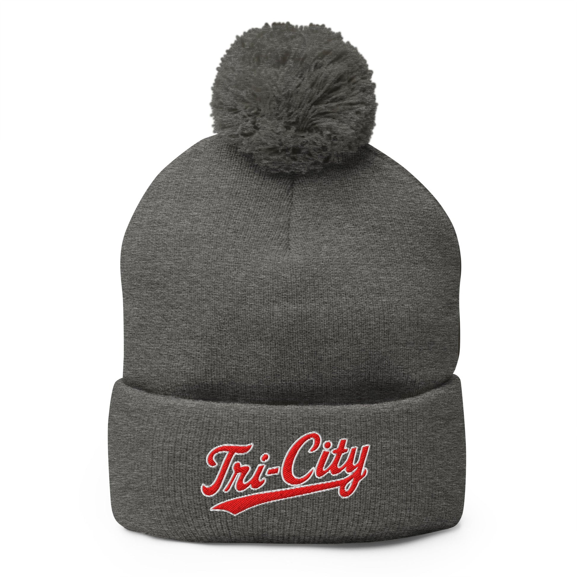 Pom - Pom Beanie | Tri - City Baseball | Mark Logo