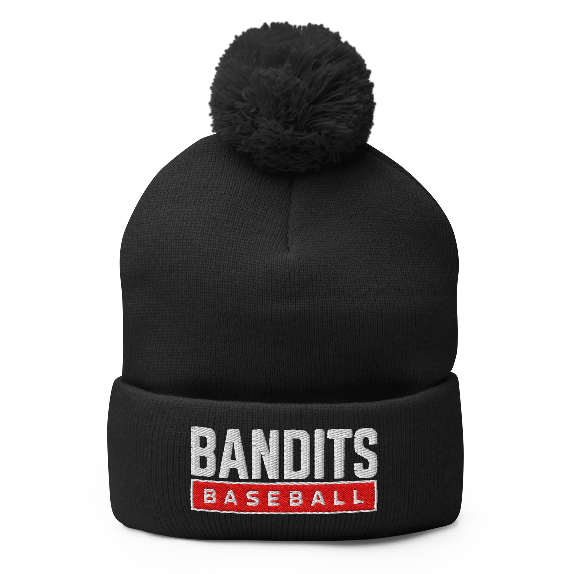 Pom - Pom Beanie | Tri - City Baseball | Varsity Script Logo