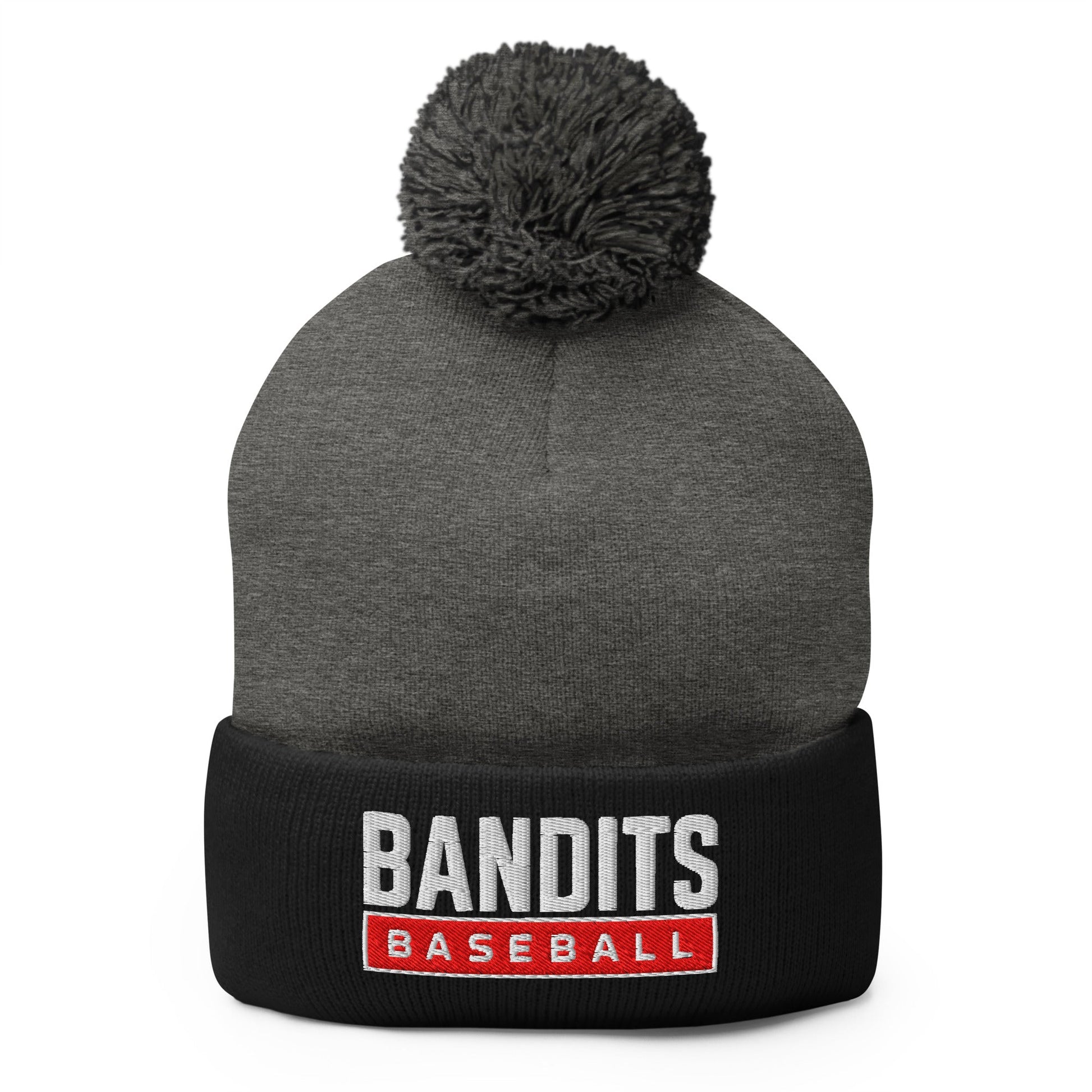 Pom - Pom Beanie | Tri - City Baseball | Varsity Script Logo