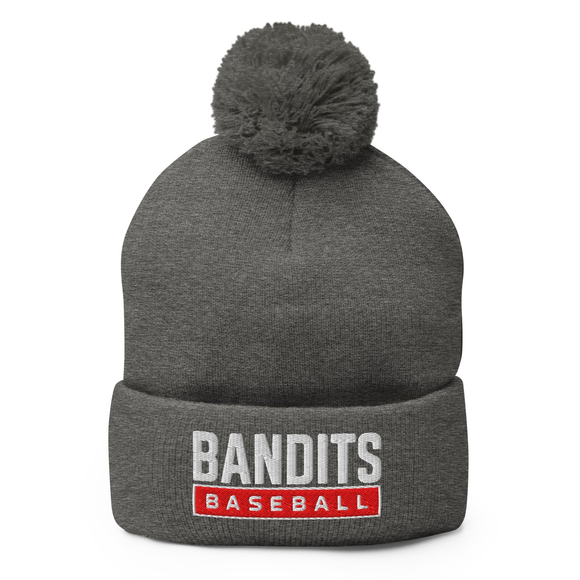 Pom - Pom Beanie | Tri - City Baseball | Varsity Script Logo