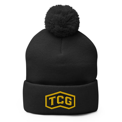 Pom-Pom Beanie | Tri-County Ghosts | Vanguard Ghosts Logo