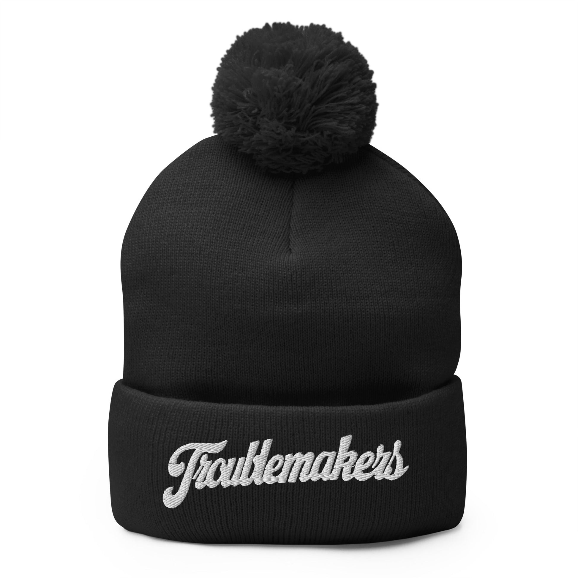 Pom-Pom Beanie | Triad Troublemakers | Crest Logo