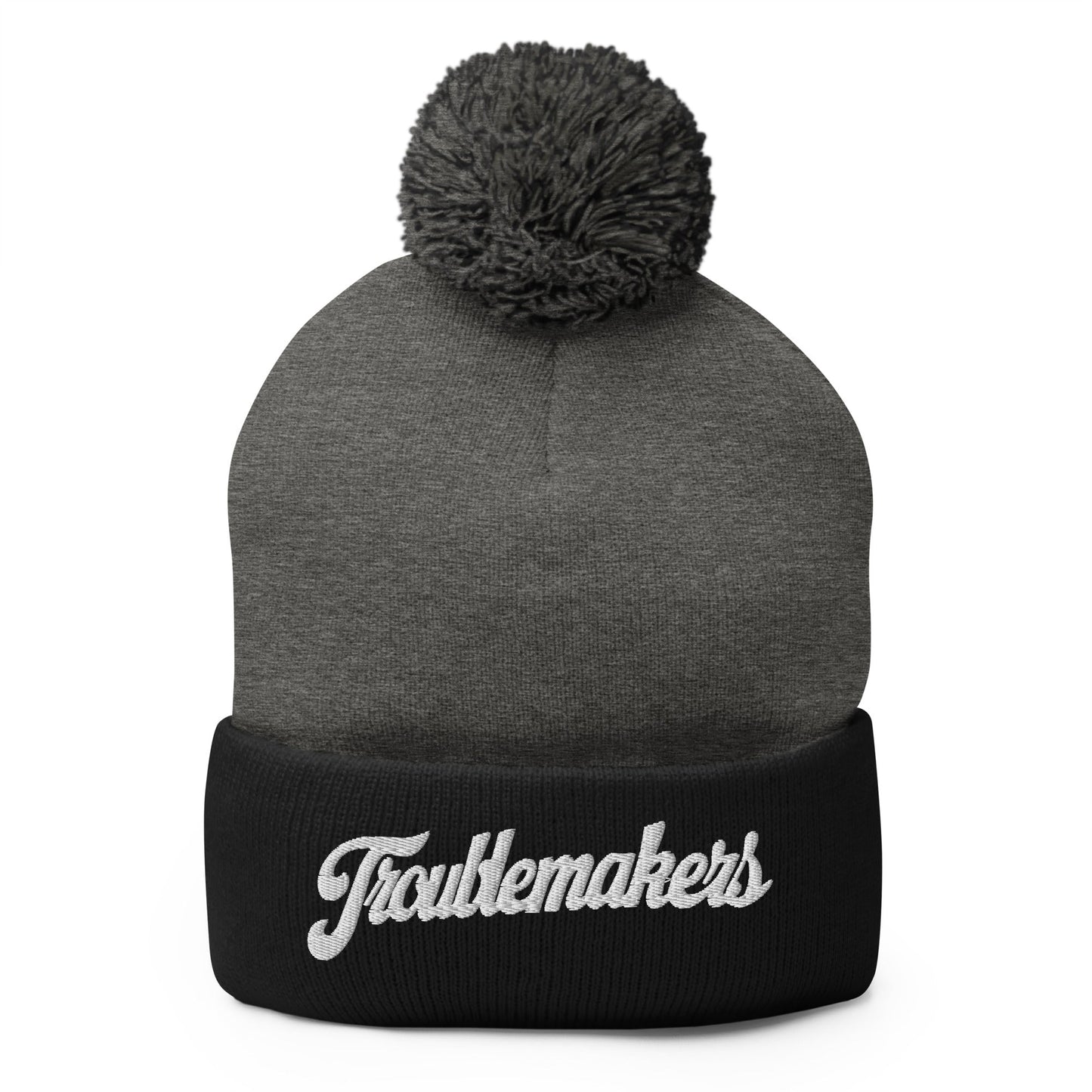 Pom-Pom Beanie | Triad Troublemakers | Crest Logo