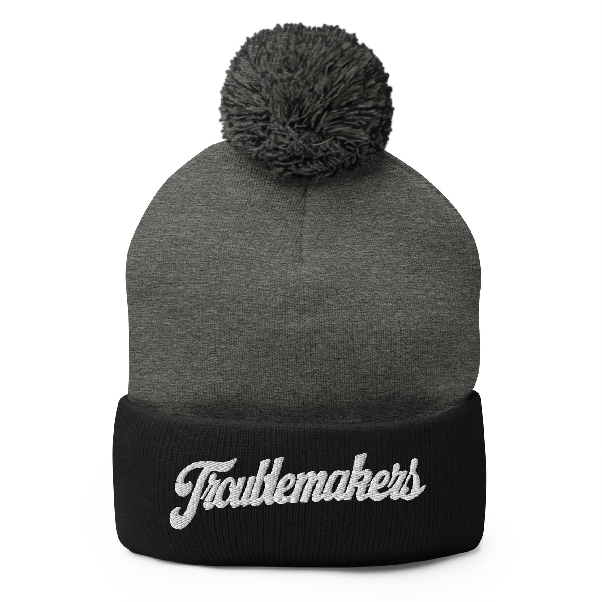 Pom-Pom Beanie | Triad Troublemakers | Crest Logo
